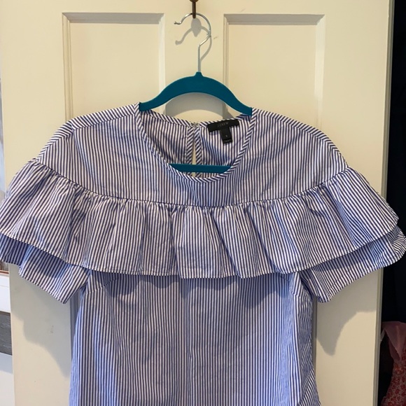 J. Crew ruffle top. - Picture 2 of 5